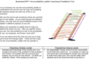 BusinessCPR™ Accountability Ladder Tool