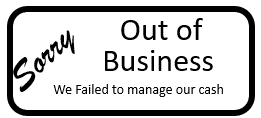 Out of Business Sign