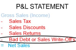 Bad Debt or Sales Written Off Definition